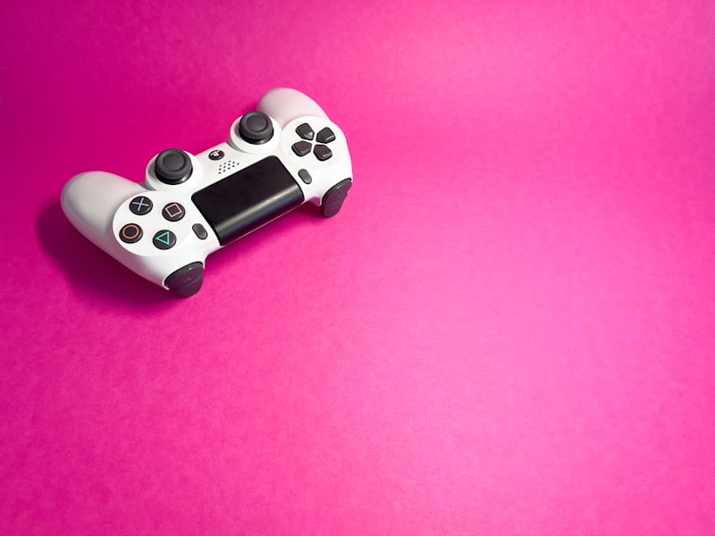 Controller resting on a comic